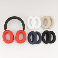 Soft and Durable Silicone Earpad Covers For Sony WH-1000XM5 Headphones Silicone Earpad Covers Noise Canceling Ear Cushion