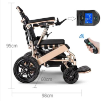 601L Newest LCD Joystick Wireless Remote Control Electric Lightweight Wheelchair,Folding Motorized Orthopedic Wheelchairs 510K