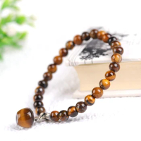 Natural Tiger Eye Bracelets Crystals Charm Raw Simple Mineral Jewelry Fashion Simple Healing Stone For Ladies Reiki Jewelry Gift