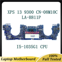 CN-08M10C 08M10C 8M10C High Quality Mainboard For DELL XPS 13 9300 Laptop Motherboard LA-H811P With I5-1035G1 CPU 100% Tested OK