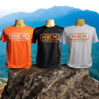 เสื้อยืดพนักงาน เสื้อยูนิฟอร์ม เสื้อขนส่ง KEX EXPRESS รุ่นใหม่ล่าสุด มี5ไซส์ S-2XL มี3สี ส้ม ดำ ขาว 