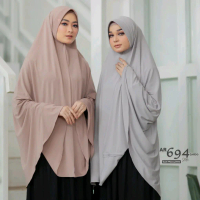 hijab terbaru jilbab kerudung bergo jumbo  syar'i arrafi AR 694 krudung ori ar rafi super jumbo polo