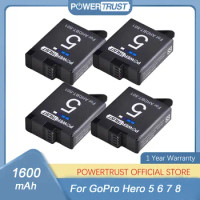 PowerTrust AHDBT-501 Battery for GoPro Hero 5 hero 6 hero 7 /8 Black Hero 2018 Akku Action Camera Batteries