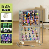 盲盒收納展示架手辦展示櫃透明適用玩具模型積木收納盒陳列櫃