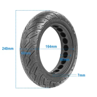 10x2.50 Honeycomb Solid Tire for Segway Ninebot Max G30