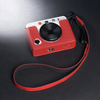 [Hot] handwork photo camera anti-slip dermis leather bag body  case for Leica Sofort 2  sleeve base 