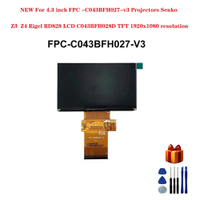 NEW For 4.3 inch FPC -C043BFH027-v3 Projectors Senko Z3 Z4 Rigel RD828 LCD C043 BFH028D TFT 1920x1080 resolution