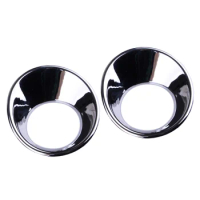 1 Pair Car Front Bumper Fog Light Rings Frames Trims Fit For Toyota Corolla Cross 2021 2022 2023 Silver ABS