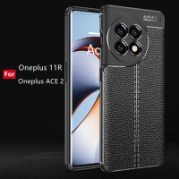 For Oneplus ACE 2 Case For Oneplus ACE 2 Capa Phone Bumper Shockproof Soft TPU Leather Cover Oneplus 11R ACE2 ACE 2 Fundas