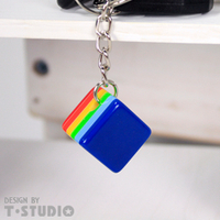 【PAR.T】彩虹方塊鑰匙圈(淺藍)