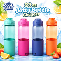 COOL GEAR Jetty Bottle Chugger Water Bottle 23oz ( Original, 680ml, BPA Free )