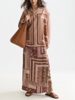 Printed Ankle Length Skirt