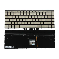 New Golden US Layout Backlit Keyboard with Backlight for Laptop HP Spectre x360 HP 13-AC 13-W 13-AP 13-AE TPN-Q199 X31 TPN-Q178