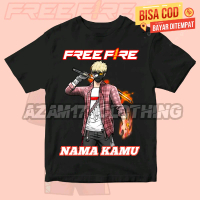 (BISA COD) Kaos Anak Baju Anak FF Karakter FF Versi Pedang Katana Free Nama / Kaos Tshirt Anak FF Ka