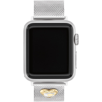 COACH Apple Watch 錶帶 38/40/41mm 適用 米蘭鍊帶 C字愛心錶帶 母親節禮物 送禮推薦-銀色(不含手錶)