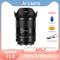 7artisans 50mm F1.8 AF STM Auto Focus Prime Full Frame Lens for Sony E Nikon Z Mount A7C A7II A7MIII a6600 a6400 Z7 Z8 Z9 Zfc