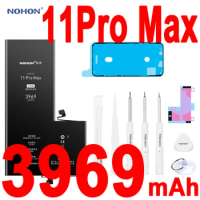 Nohon For iPhone 11 Pro Max Battery 3969mAh Capacity Li-polymer Bateria For Apple iPhone 11 Pro Max 11ProMax Batteries + Tools