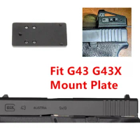 G43 Optic Red Dot Sight Mount Plate for Glock G43 G43X G42 Fit Docter ADE Burris Holosun Frenzy 1x17x24 MAG SIGHTS not Fit MOS