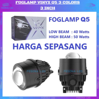 Foglamp Projector Vinyx Q5 3 Warna Lampu Kabut 3 Colors Lensa LED Projie BiLED 3 Inch