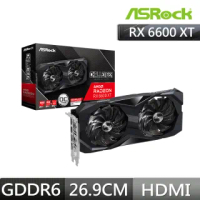 【ASRock 華擎】Radeon RX6600XT Challenger D 8GB OC AMD顯示卡