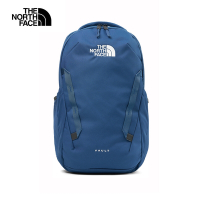 【The North Face 官方旗艦】北面男女款藍色DWR防潑水舒適減壓休閒後背包｜3VY2ART 筆電包/登山包