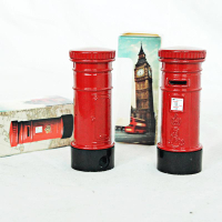 英倫郵筒存錢罐儲蓄罐模型信箱郵箱攝影道具酒吧復古裝飾擺件佳品