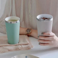 【THERMOcafe凱菲】不鏽鋼陶瓷塗層保溫杯450ml(TCCS-450S)