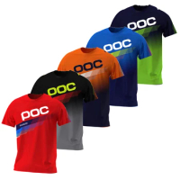 RVOUEI POC Downhil Mountain Bike DH MX Motorcycle Clothing for Boys MTB Short T-Shirt cycling jersey spexcel herbalife ciclismo