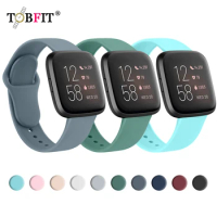 Sport Silicone Strap For Fitbit Versa 4 3 2 1 SE Band Replacement Watchband Bracelet For Fitbit Versa Lite/Sense 2 Wristband