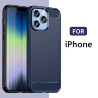 For iPhone 14 Pro Max Case For iPhone 11 12 13 14 Pro Max Cover Shockproof Silicone TPU Phone Back Cover For iPhone 14 Pro Max