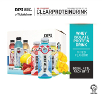 OPI CLEAR PROTEIN DRINK (500ML x 12) PACK OF 12 (CHOOSE YOUR FLAVOURS)