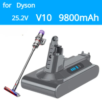 Newly upgraded SV12 9800mAh 100Wh Replacement battery for Dyson V10 battery V10 Absolute V10 Fluffy cyclone V10 Battery