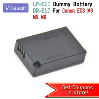 Vitesun DR-E17 DC Coupler LP-E17 Dummy Battery Fit Camera Power Adapter for Canon CA-PS700 EOS M3 M5 M6 EOS-M5 EOS-M6