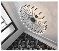 北歐簡約現代創意客廳主燈大廳餐廳大氣極簡設計感藝術鐵藝吊燈具