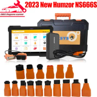 2023 New Humzor NS666S Diagnostic For Both 12V Gasoline Cars and 24V Diesel Heavy Truck OBD2 Diagnostic Scanner All Systems ABS