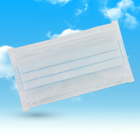 麗正 成人平面型醫用口罩(天空藍)- 50入 / 單片包裝