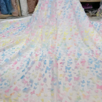 bahan/kain tile kupu-kupu 3d pelangi/kupu kupu-kupu rainbow