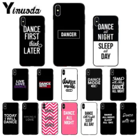 Yinuoda I Love Dance TPU Soft Silicone Phone Case for Apple iPhone 8 7 6 6S Plus X XS MAX 5 5S SE XR 11 11pro max Cover