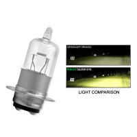 หลอดไฟฮาโลเจน 12V สว่างมาก H6 T19 P15D หลอดไฟหน้ารถจักรยานยนต์