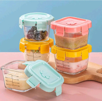 Tempat Mpasi Kaca Wadah Mpasi Kaca Penyimpanan Mpasi Glass Baby Food Container BPA Free Food Contain