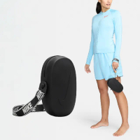 【NIKE 耐吉】側背包 Swim Water-Resistant Bag 黑 橘 防水 可調背帶 小包 斜背包(NESSE139-001)