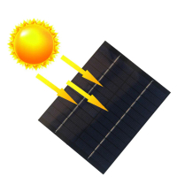 Panel solar 5W 12V untuk pengecasan cekap bateri 9V dan 12V, 110×136 mm