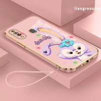 เคส Samsung Galaxy A20S ลายกระต่ายน่ารัก 2023 ฝาหลังซิลิโคนชุบด้วยไฟฟ้าแบบนิ่มกันกระแทก เคส Samsung 