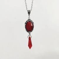 Gothic jewelry, Bat, blood necklace, creepy jewelry, vampire necklace, gothic cameo, bloody jewelry, witch jewelry