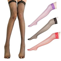 Long Stocking Jaring Dance Stocking Wanita Merah