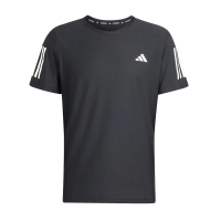 【adidas 愛迪達】OWN The Run 男 短袖 上衣 運動 訓練 健身 慢跑 吸濕排汗 反光 黑白(IN1500)