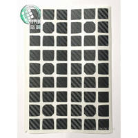附發票【小小店舖】碳纖維貼紙 奇藝魔方格 魔術方塊 三階專用 黑色貼紙 魔方 圖案 配件 3階