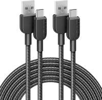 Anker CABLE [2 Pack 6FT] USB A TO Type C สายชาร์จ สาย USB to USB C แบบถักสำหรับ Samsung Galaxy Note 