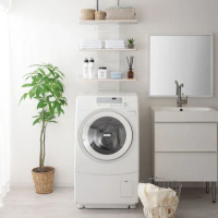 【C&amp;B】頂天立地多用途廚衛洗衣機壁面置物架(三色可選)