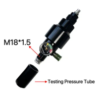 New bold air chamber PCP cricket constant pressure valve black explosion-proof valve pressure output 30mpa